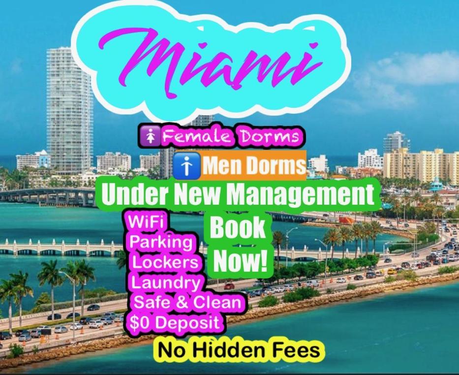 Miami On A Budget - Free Dinner -Coffee - Tea - Every Day-Female Only Dorms - Men Only Dorms - Under New Management Εξωτερικό φωτογραφία